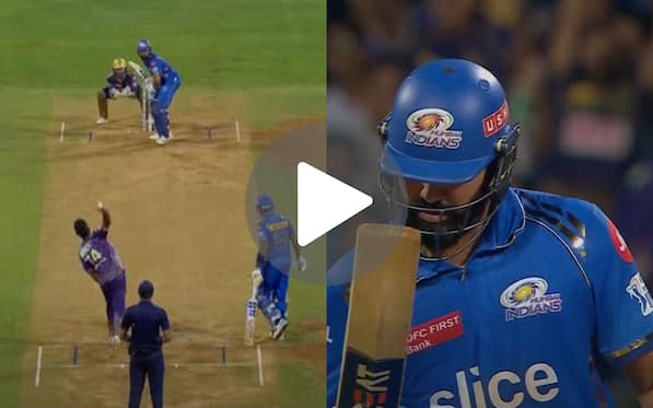 [Watch] Rohit Sharma Does 'Childish Act' As He Looks At His Bat After Narine Deceives Him